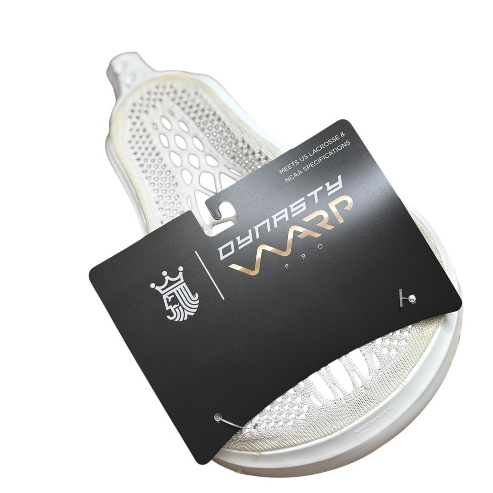 Brine Dynasty Warp Pro Womens Lacrosse Head White High Pocket WHSWD3 New